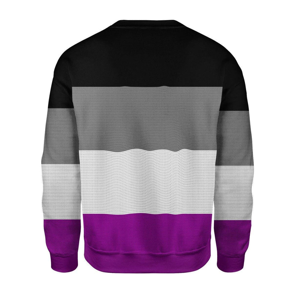 Asexual Pride Flag Christmas Sweater - CustomsPig