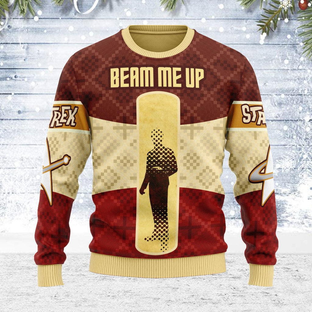 Beam Me Up Christmas Sweater - CustomsPig.com