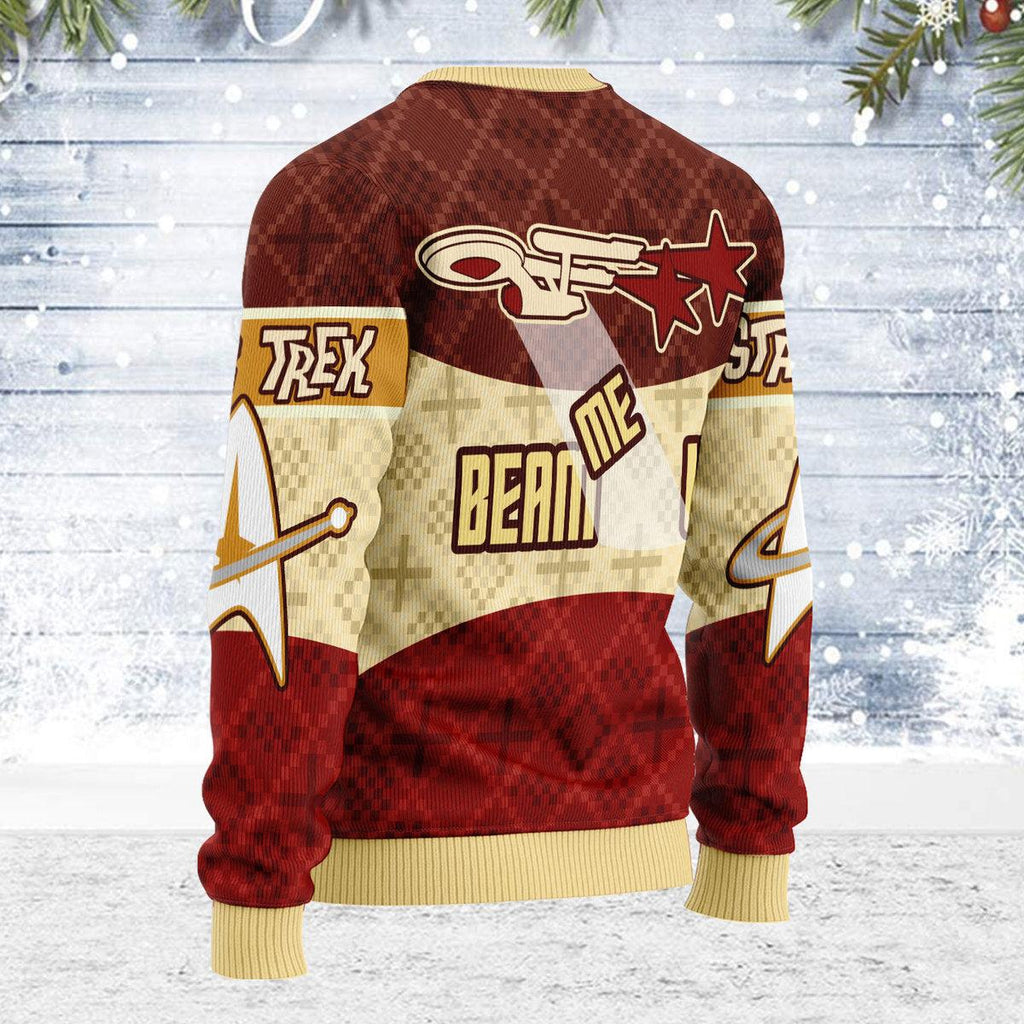 Beam Me Up Christmas Sweater - CustomsPig.com