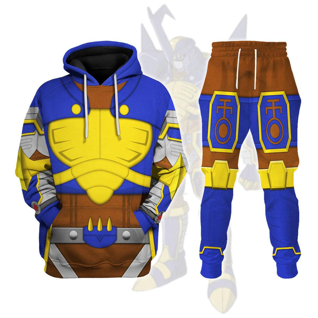 Beetlemon Digimon Frontier Hoodie T-shirt Sweatpants Cosplay - CustomsPig