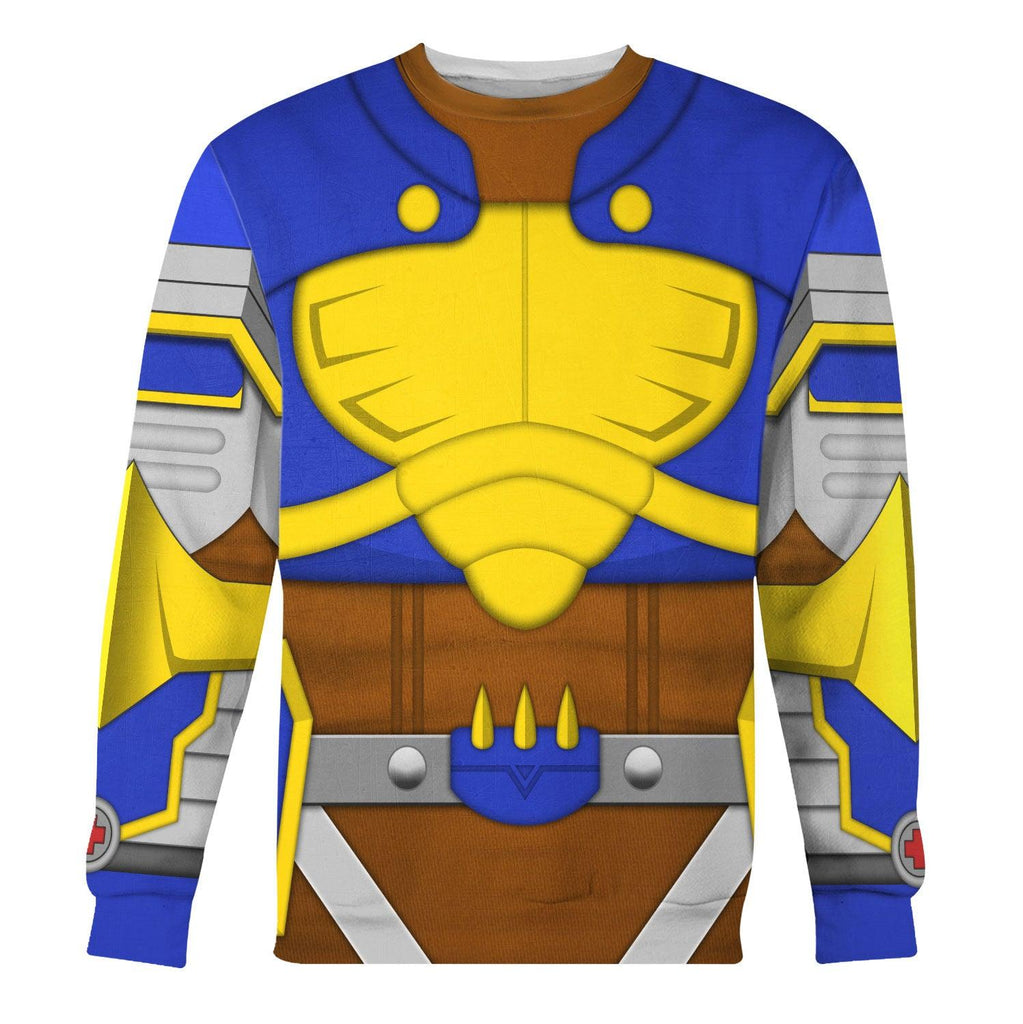 Beetlemon Digimon Frontier Hoodie T-shirt Sweatpants Cosplay - CustomsPig