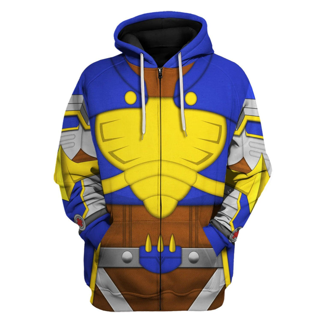 Beetlemon Digimon Frontier Hoodie T-shirt Sweatpants Cosplay - CustomsPig