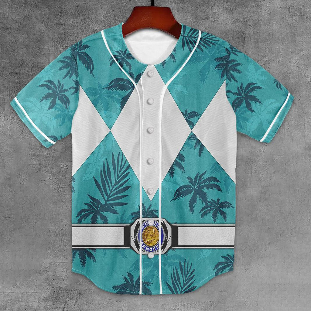 Belt Blue Ranger x Tommy Vercetti MLB Jersey Shirt Beach Shorts - CustomsPig.com