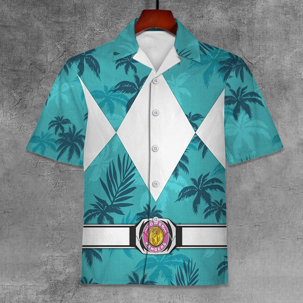 Belt Pink Ranger x Tommy Vercetti Hawaiian Shirt Beach Shorts - CustomsPig.com