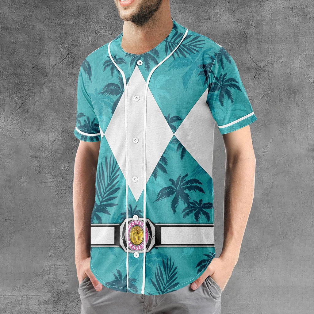 Belt Pink Ranger x Tommy Vercetti MLB Jersey Shirt Beach Shorts - CustomsPig.com