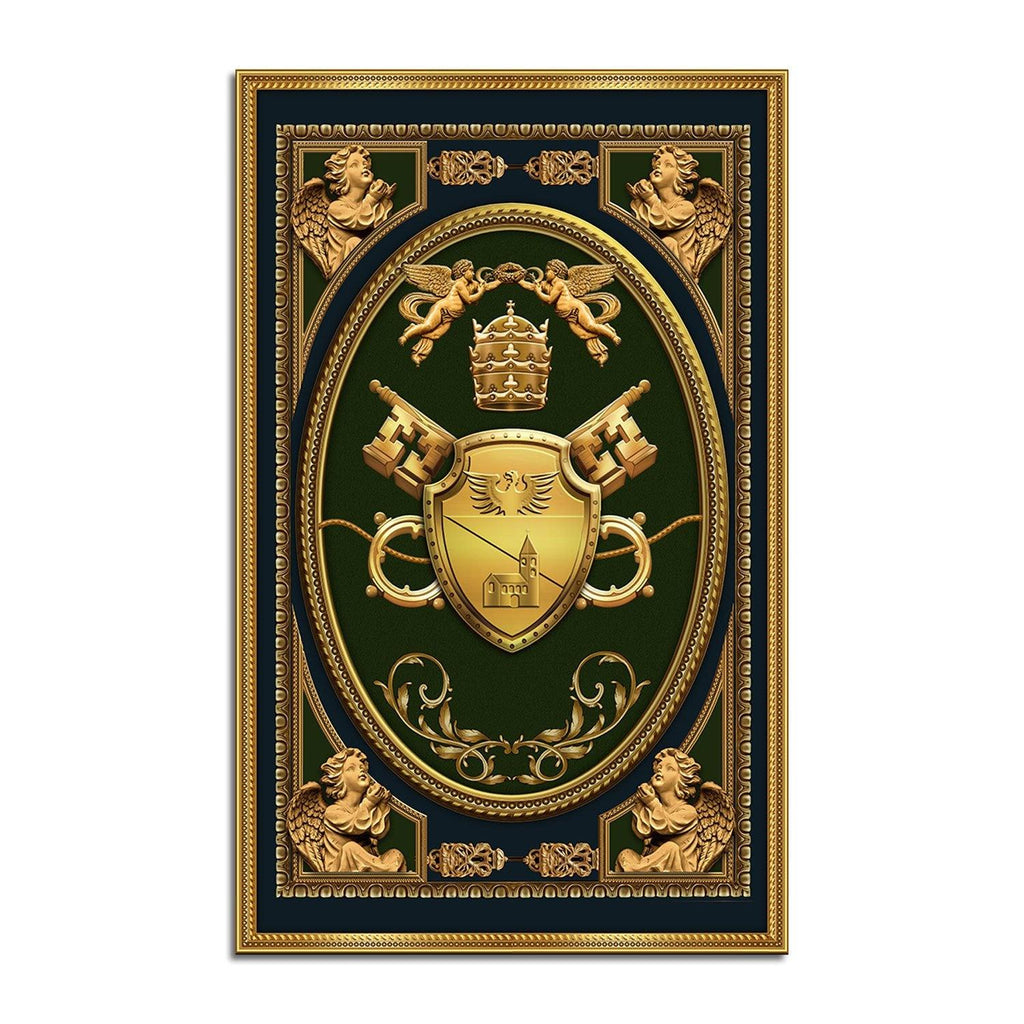 Benedict XV Coat Of Arms Rug - CustomsPig