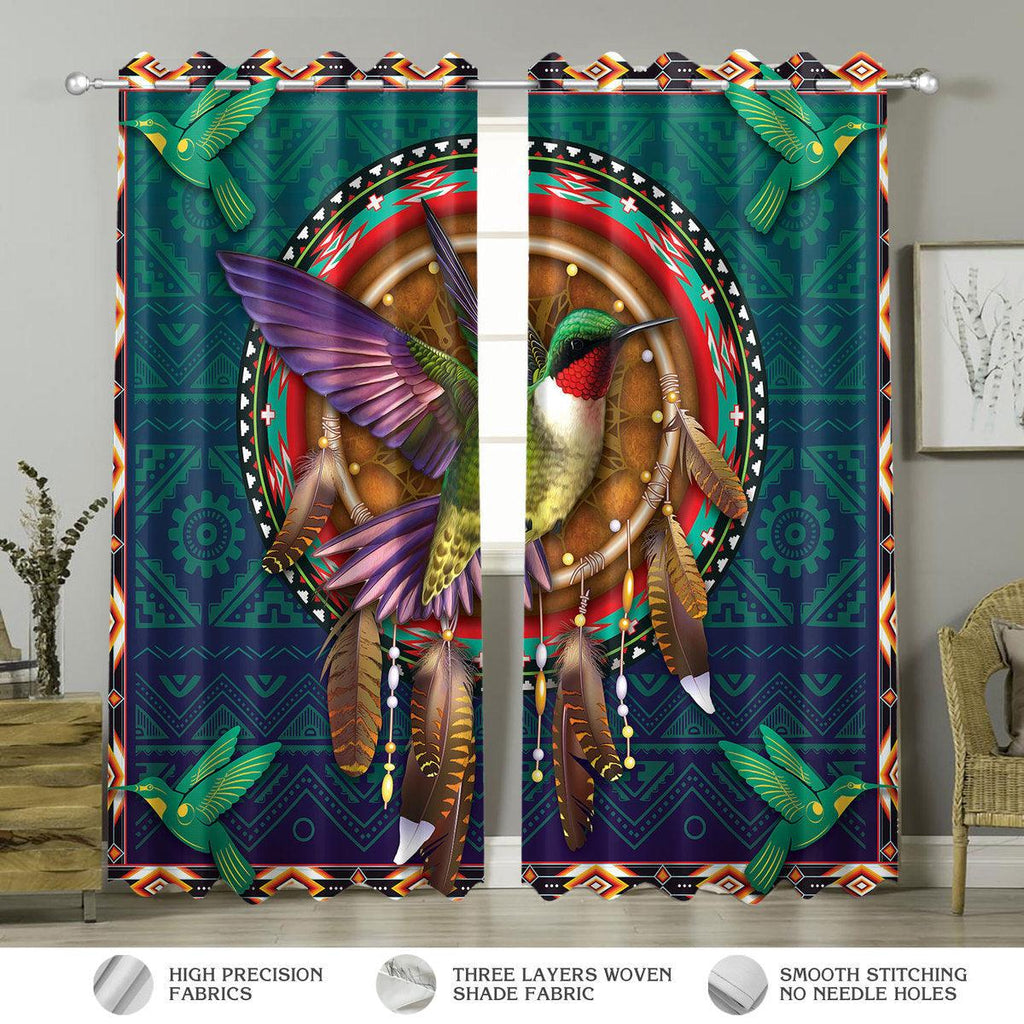 Birds Native American Curtains - CustomsPig