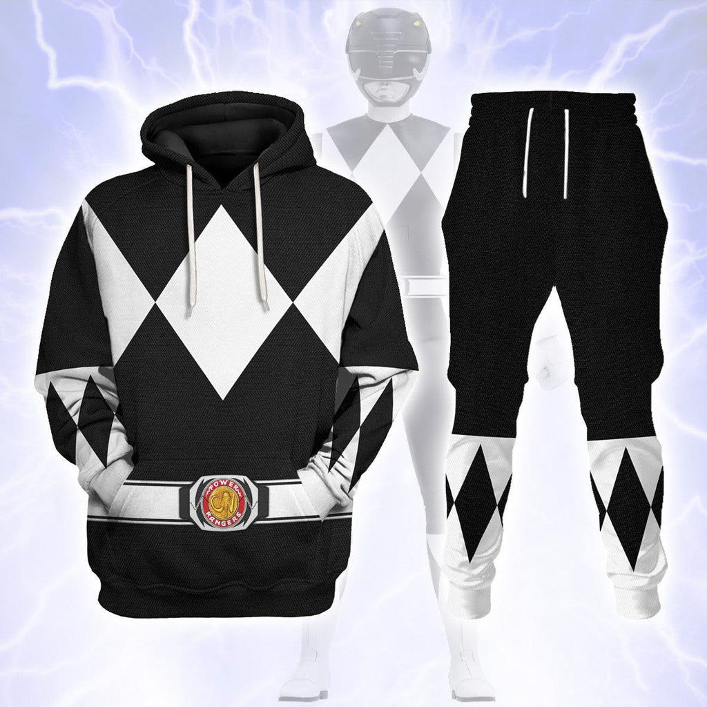 Black Ranger Mighty Morphin Hoodies Sweatshirt T-shirt Hawaiian -  CustomsPig.com