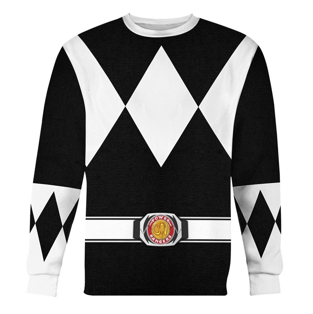 Black Ranger Mighty Morphin Hoodies Sweatshirt T-shirt Hawaiian -  CustomsPig.com