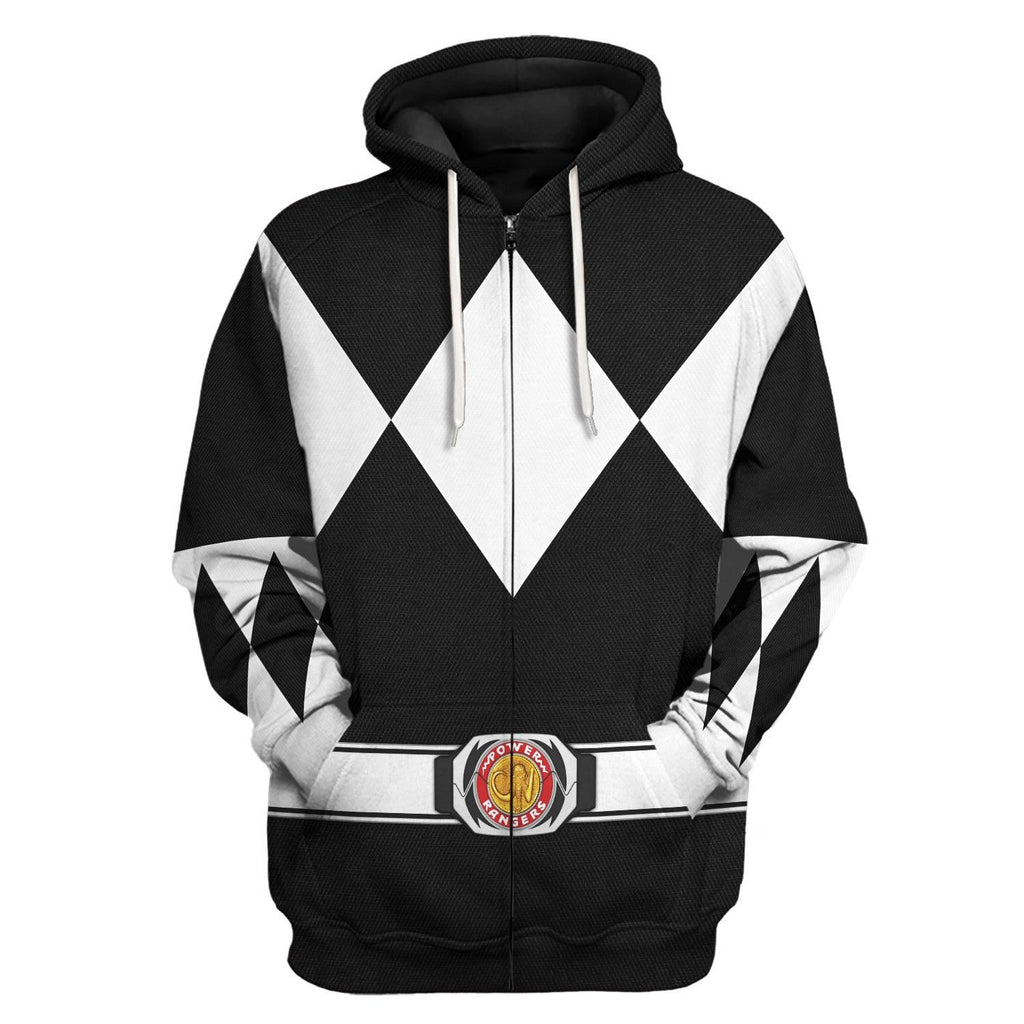 Black Ranger Mighty Morphin Hoodies Sweatshirt T-shirt Hawaiian -  CustomsPig.com