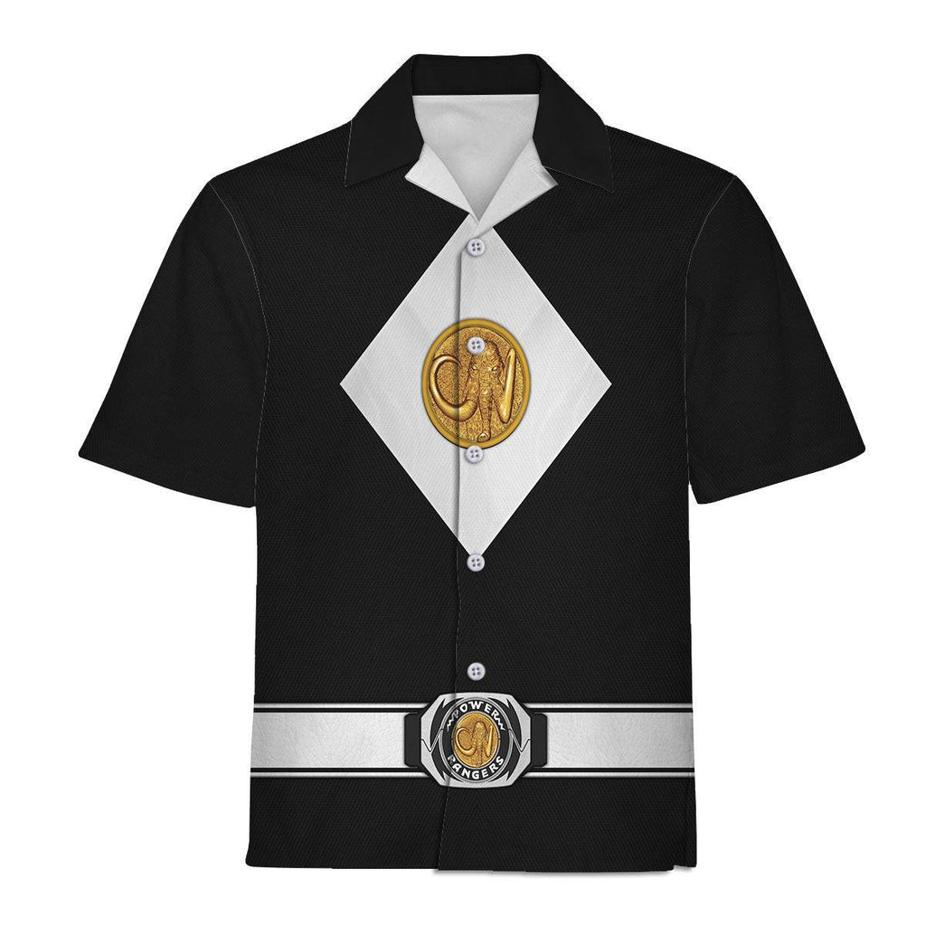 Black Ranger Mighty Morphin The Movie (1995) Hoodies Sweatshirt T-shirt Hawaiian - CustomsPig.com