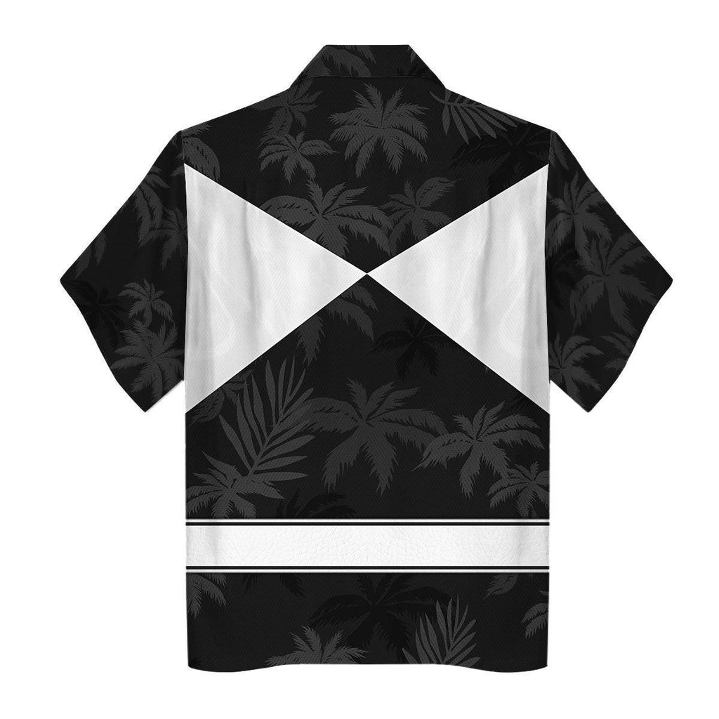 Black Ranger x Tommy Vercetti Hawaiian Shirt Beach Shorts - CustomsPig.com