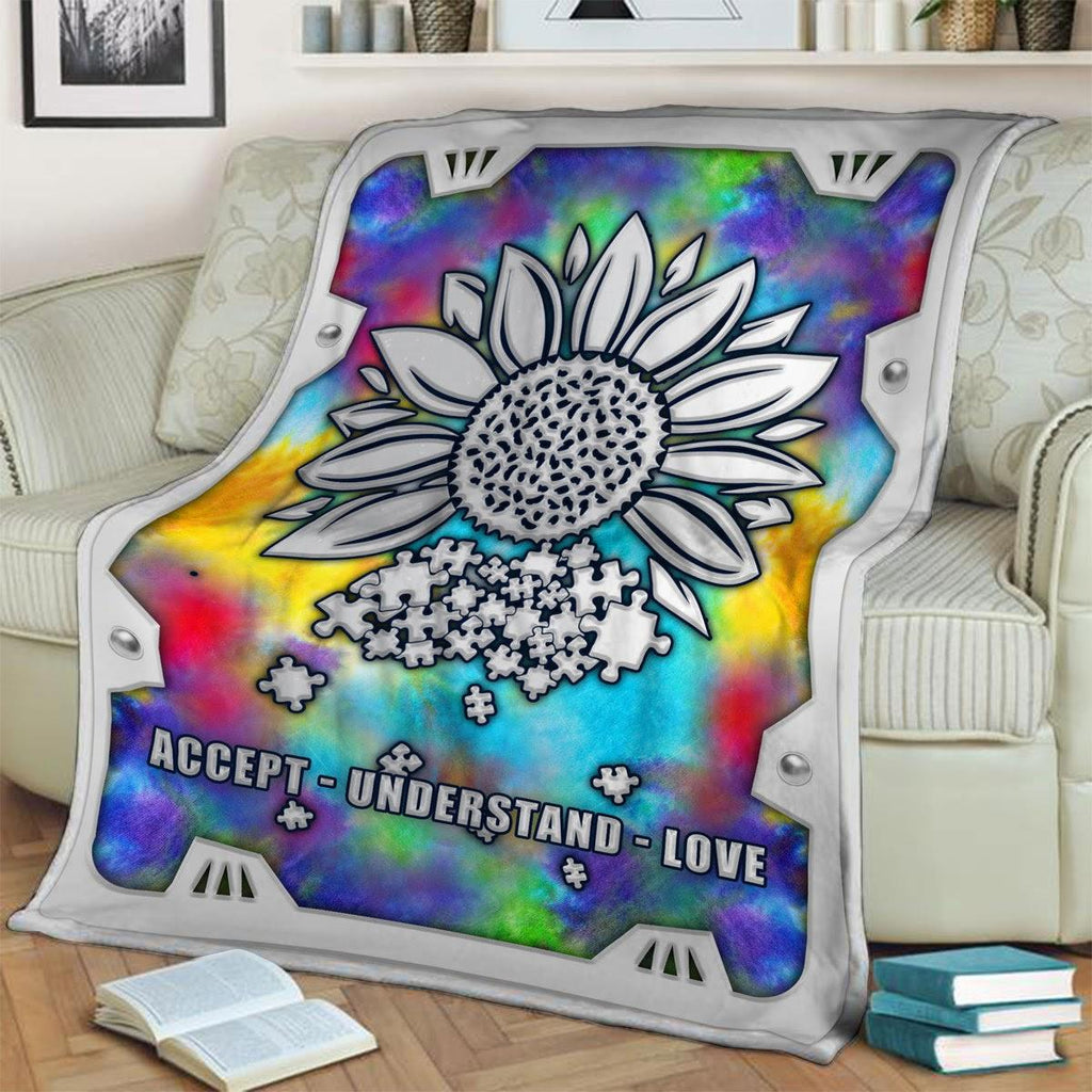 Blanket Autism Sunflower - CustomsPig