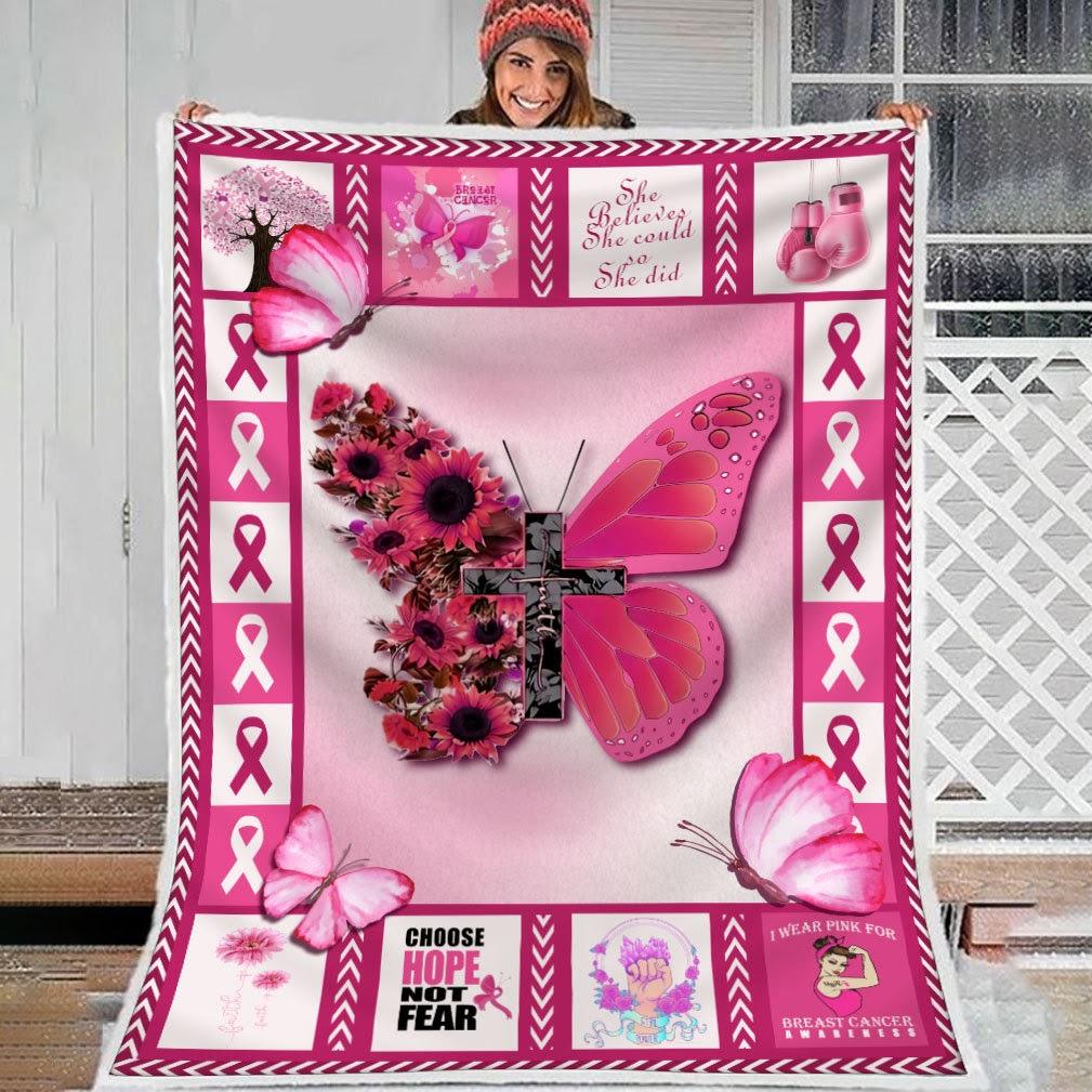 Blanket Breast Cancer Awareness - CustomsPig