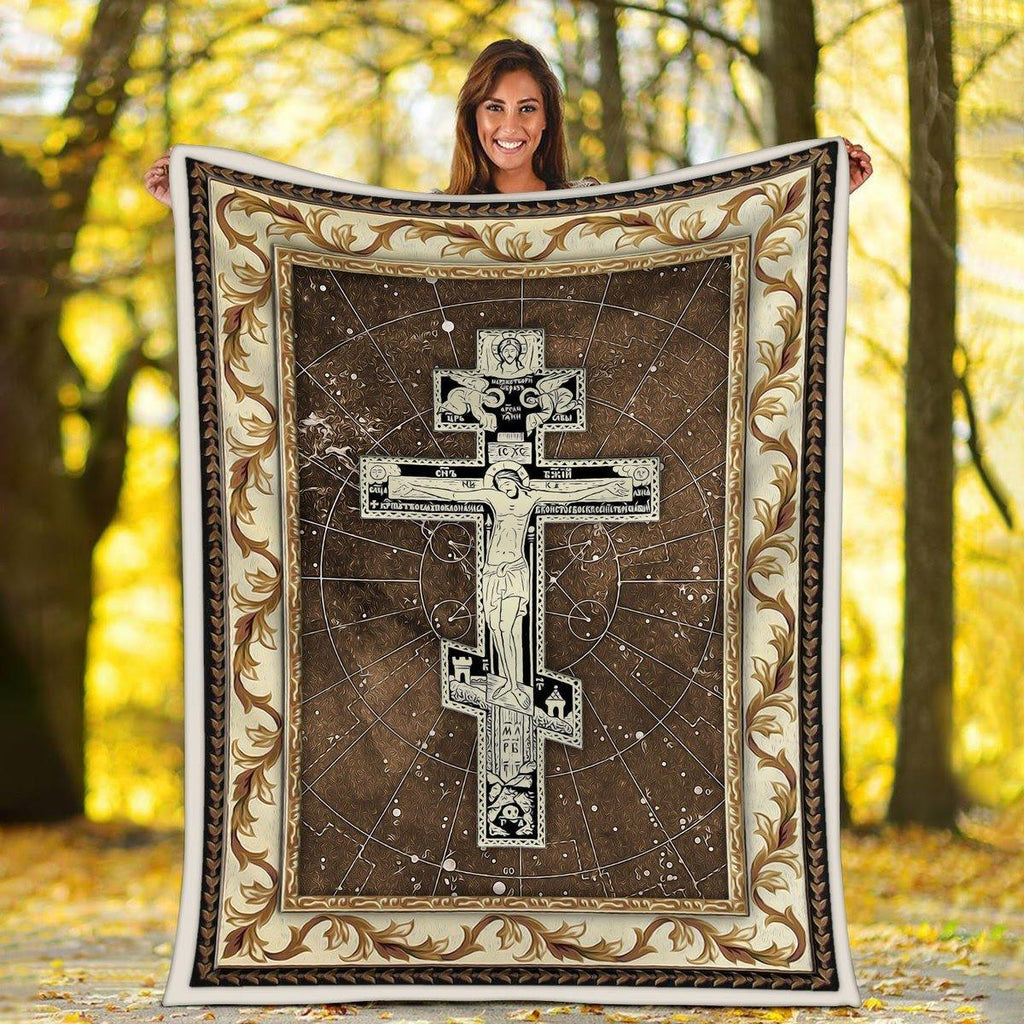 Blanket Eastern Orthodox Cross - CustomsPig