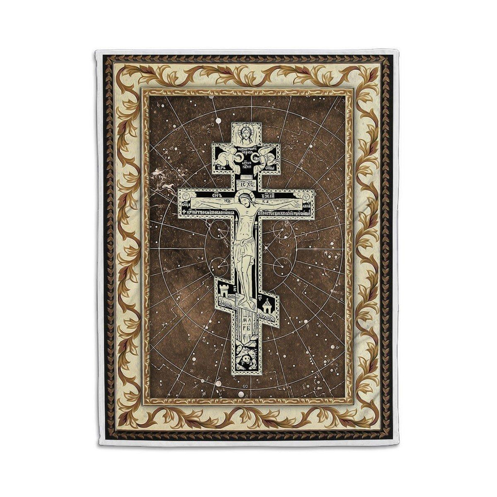 Blanket Eastern Orthodox Cross - CustomsPig