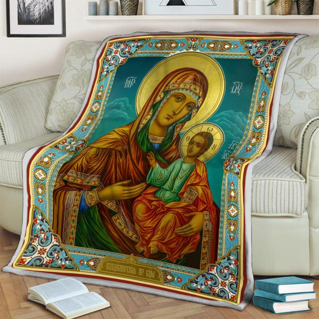 Blanket Eastern Orthodox Mary - CustomsPig