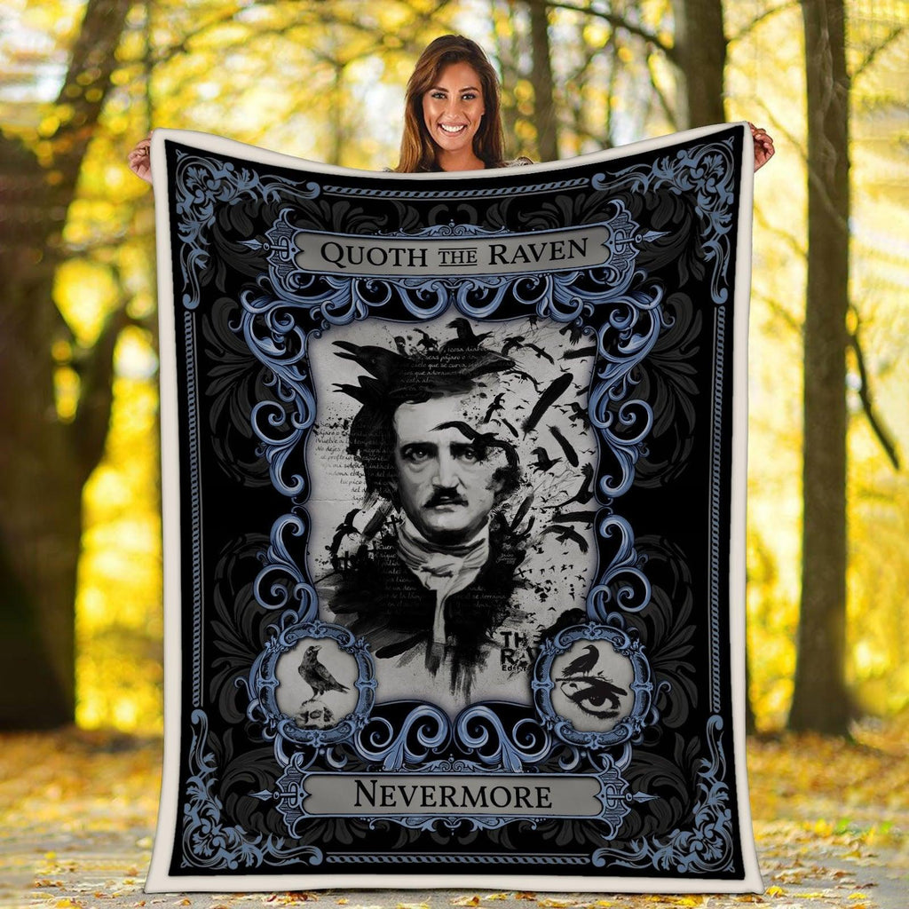 Blanket Edgar Allan Poe The Raven - CustomsPig