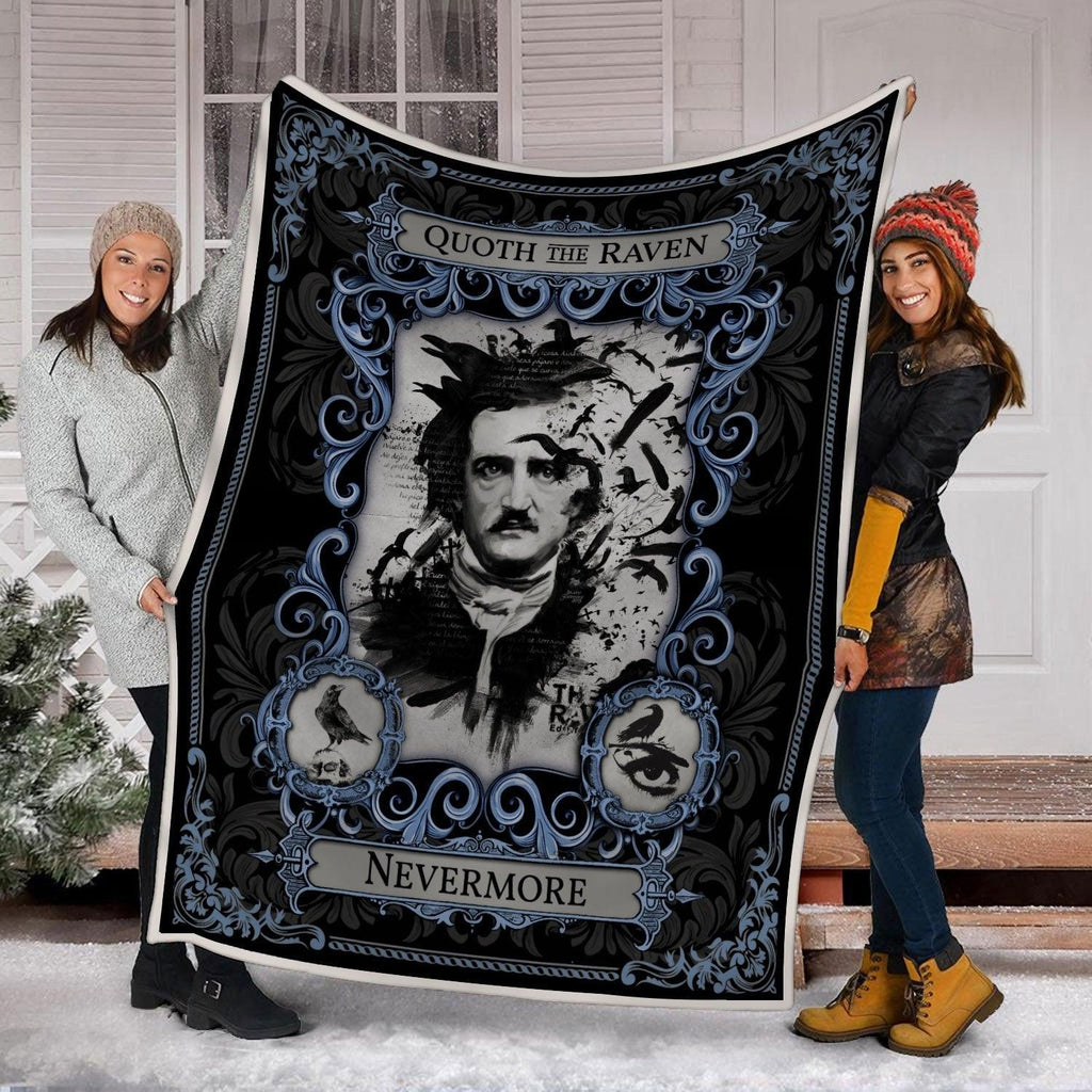 Blanket Edgar Allan Poe The Raven - CustomsPig