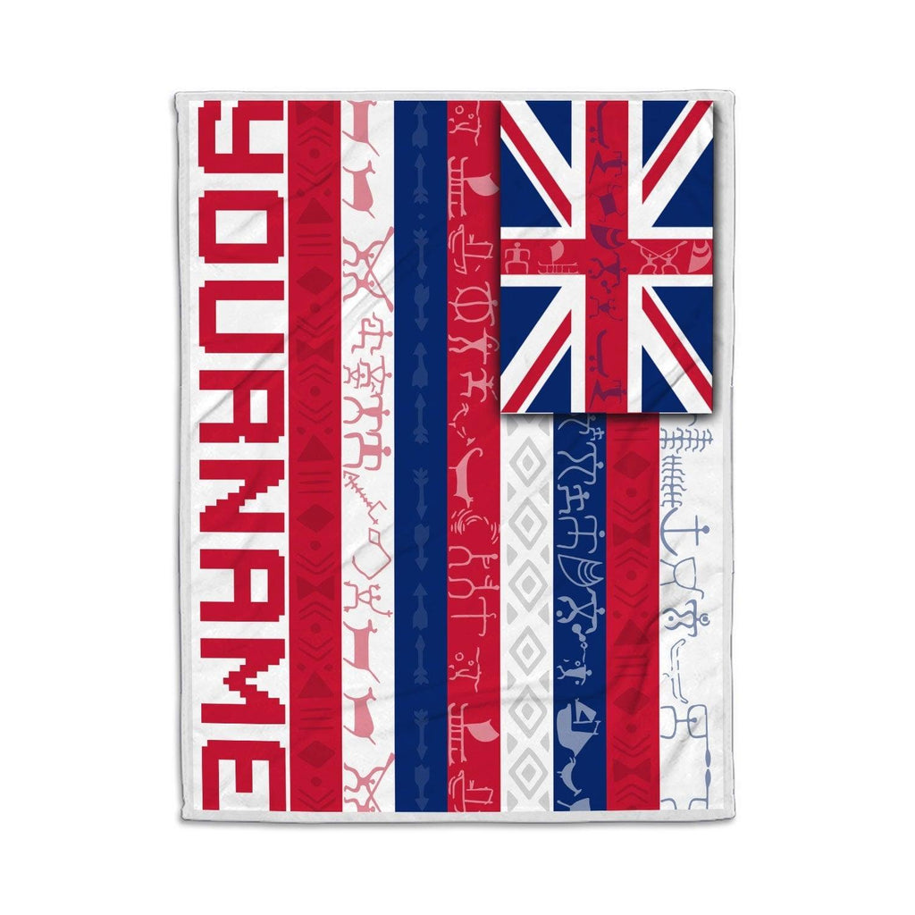 Blanket Hawaii Flag Personalized Custom Name - CustomsPig