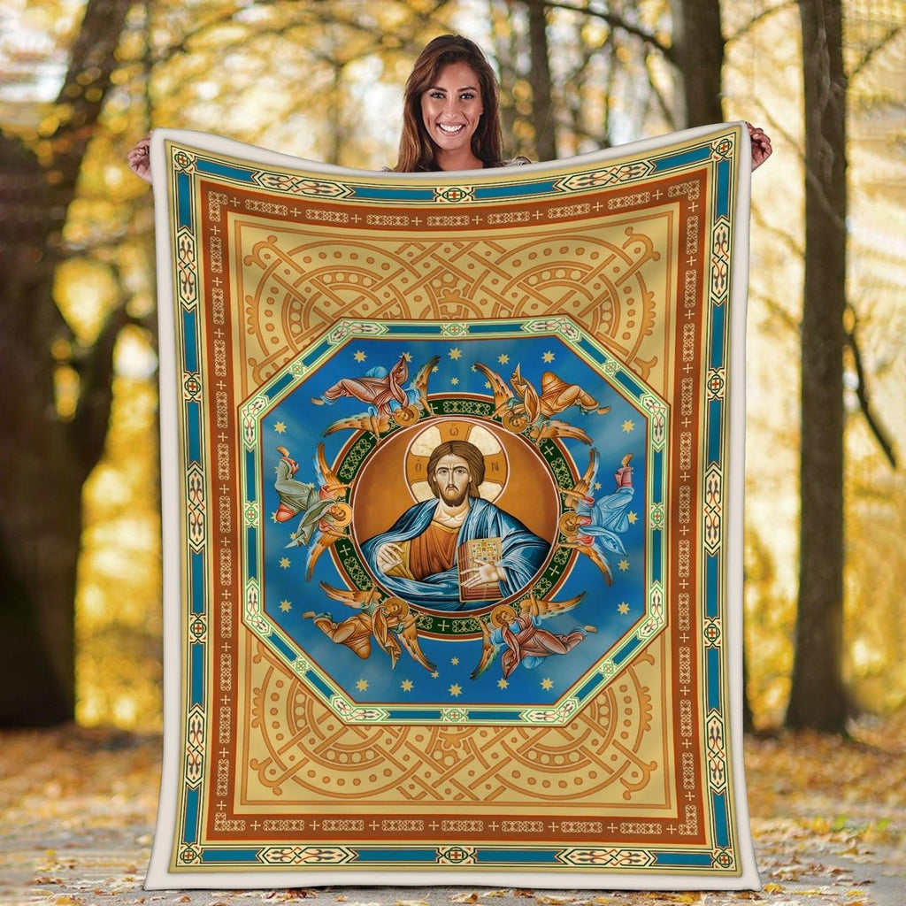 Blanket Jesus Christ Eastern Orthodox - CustomsPig