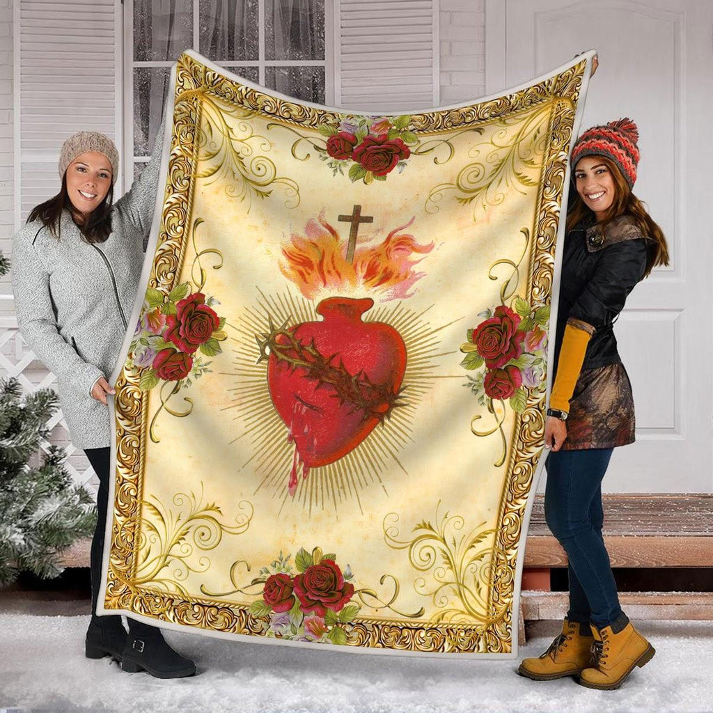 Blanket Jesus Heart - CustomsPig