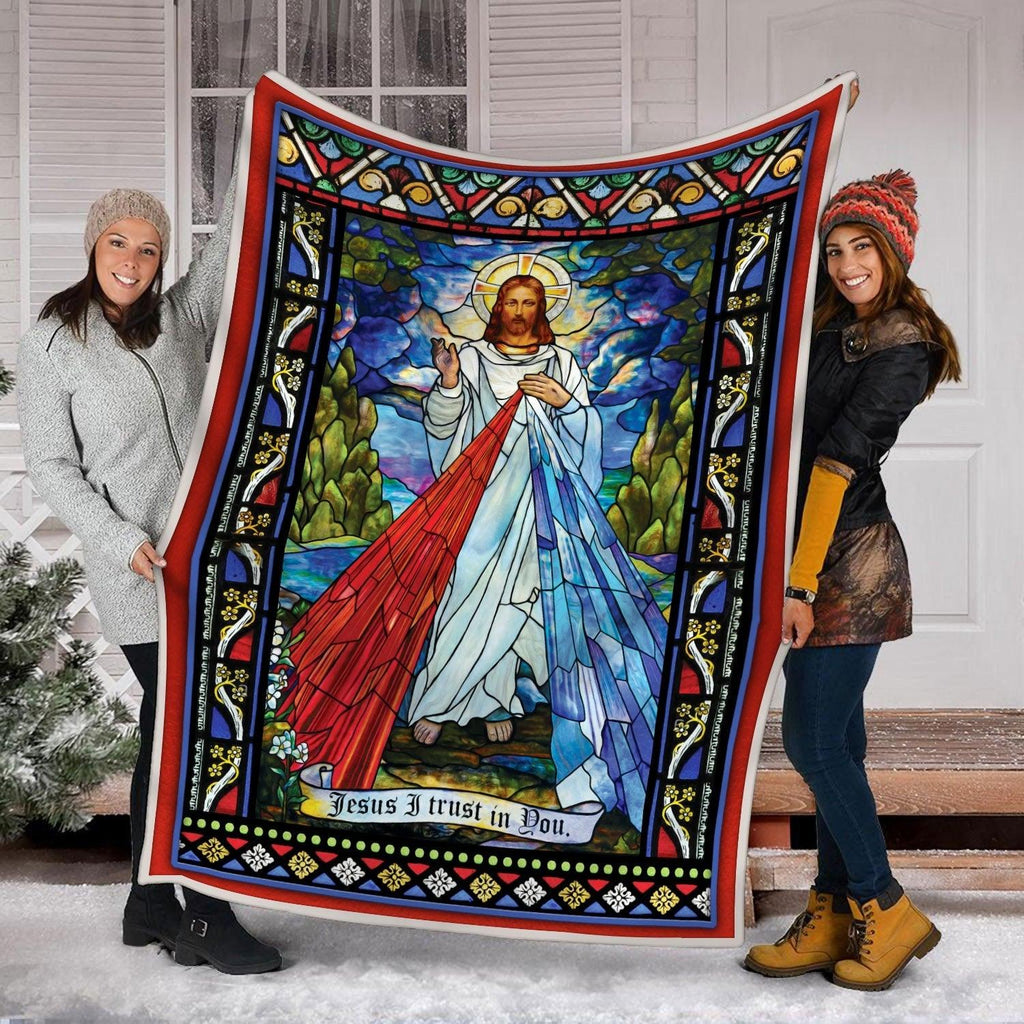 Blanket Jesus I Trust In You - CustomsPig