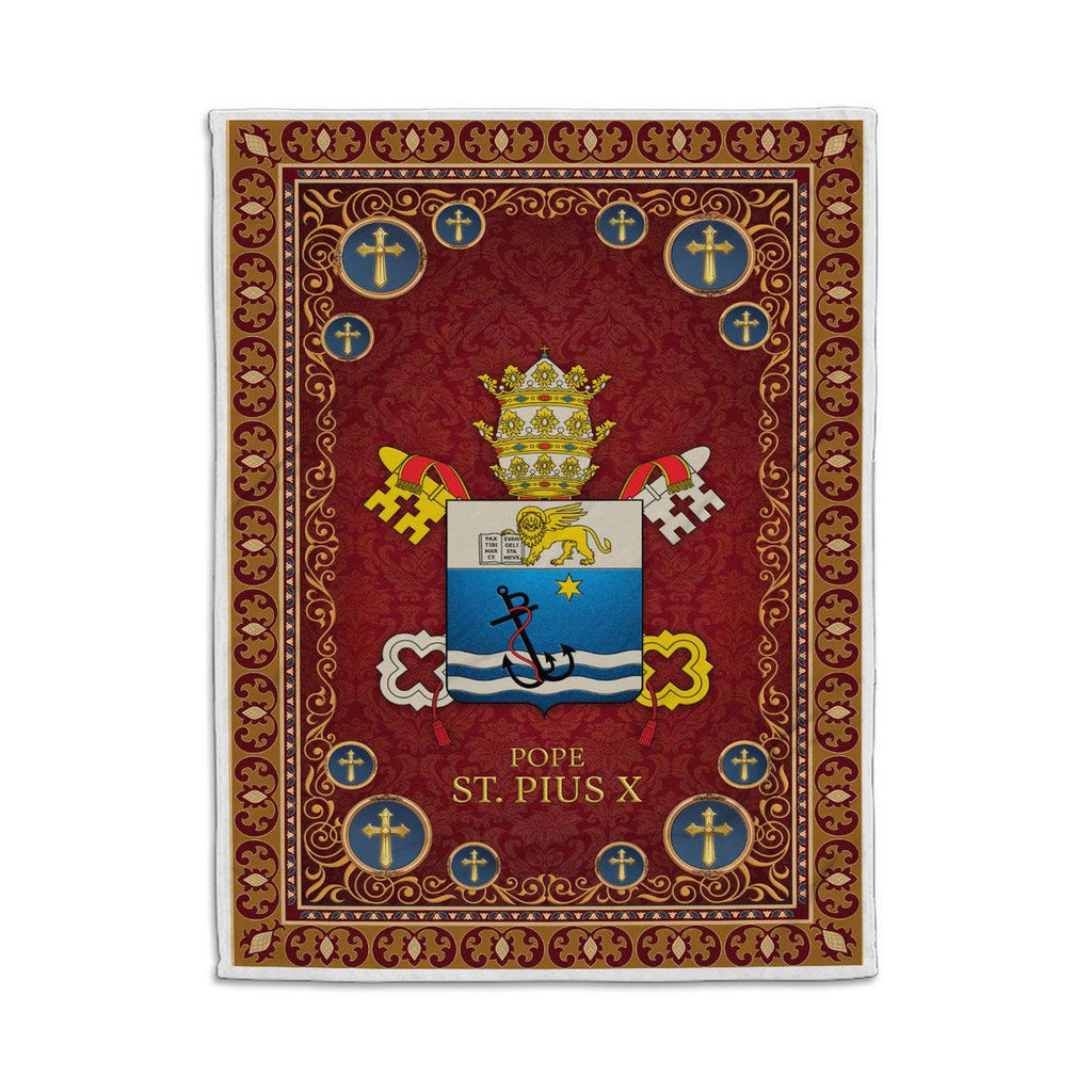 Blanket Pope St. Pius X Coat Of Arms - CustomsPig