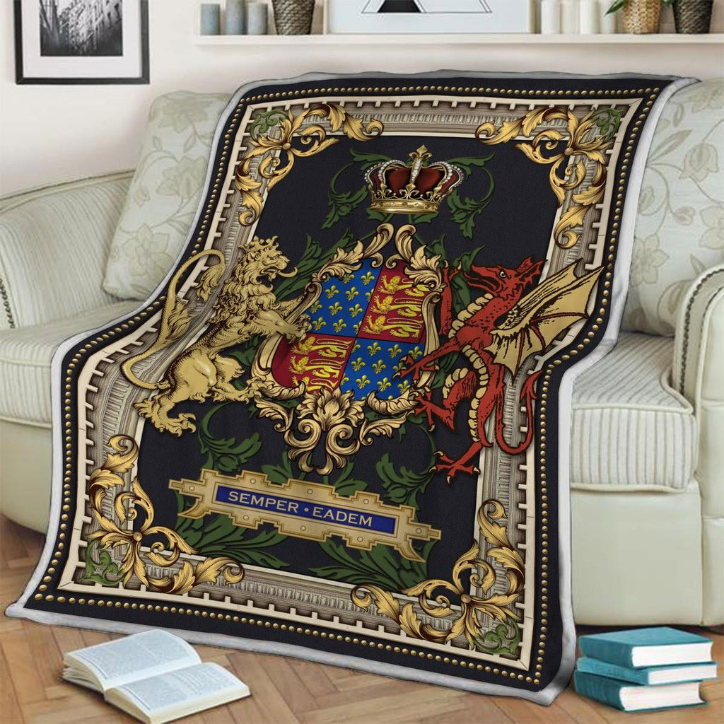 Blanket Queen Elizabeth I Coat of Arms - CustomsPig