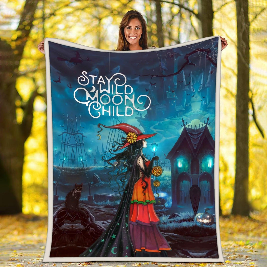 Blanket Stay Wild Moon Child - CustomsPig