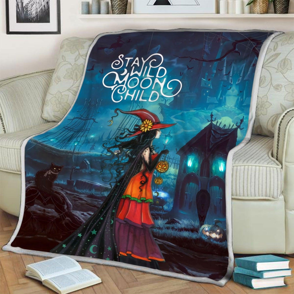 Blanket Stay Wild Moon Child - CustomsPig