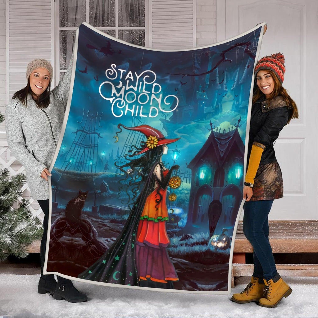 Blanket Stay Wild Moon Child - CustomsPig