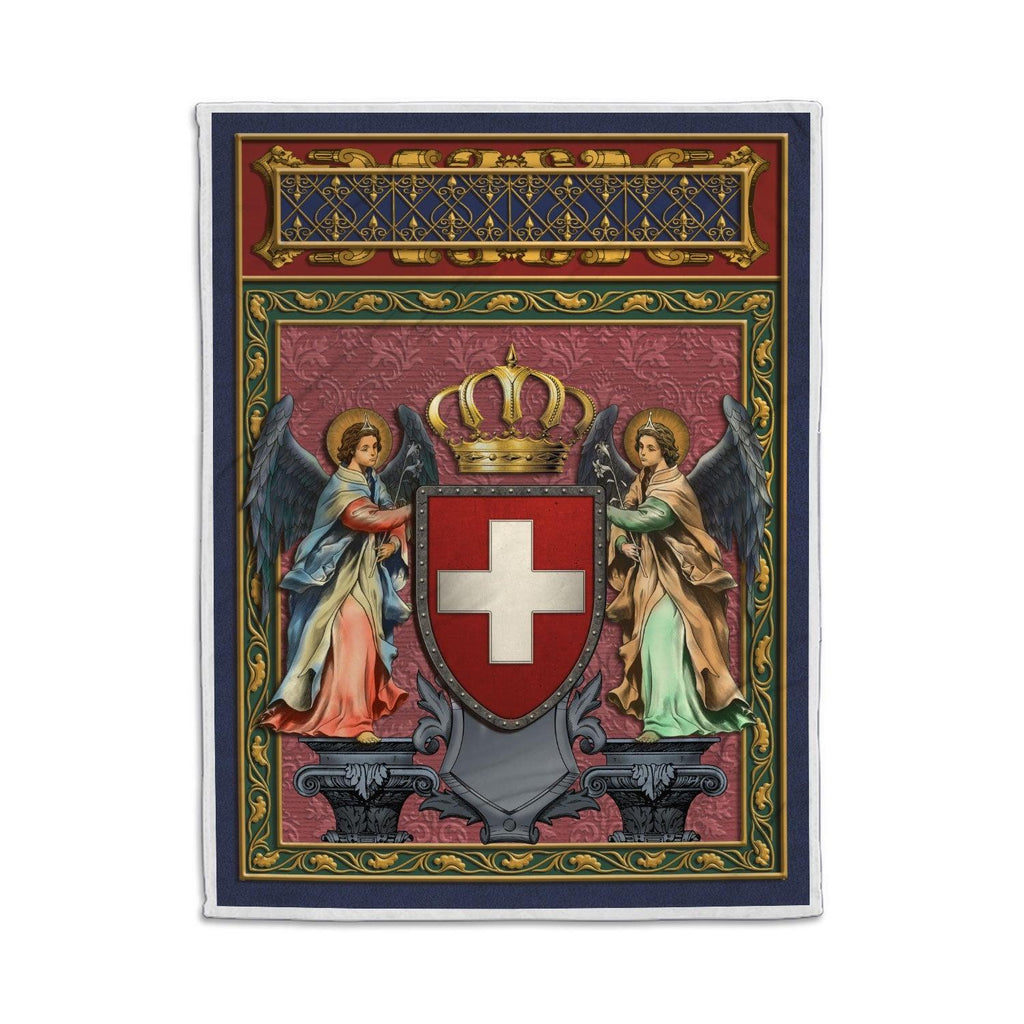 Blanket Switzerland Coat of Arms Fleece - CustomsPig