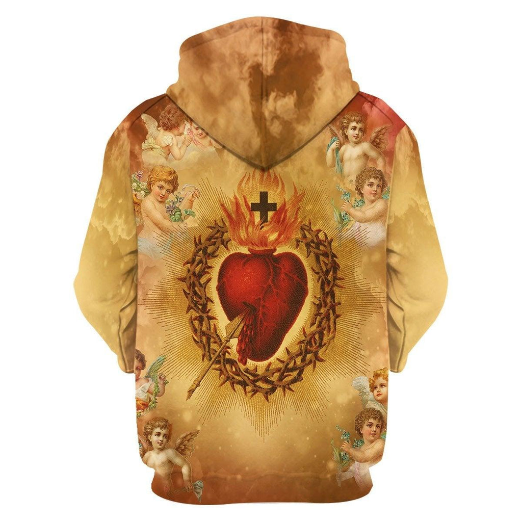 Blessed Virgin Mary & Jesus Hoodie - CustomsPig