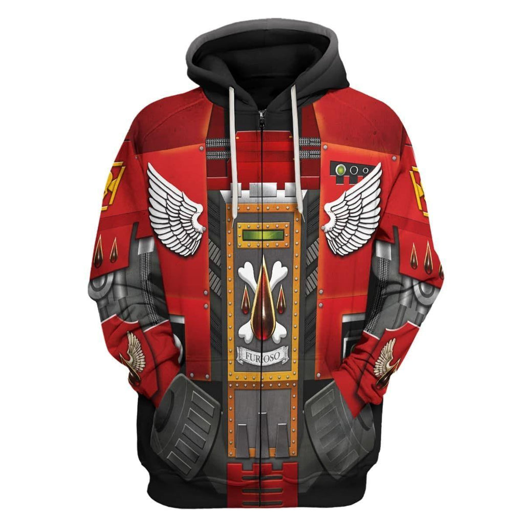 Blood Angels Furioso Dreadnought T-shirt Hoodie Sweatpants Cosplay - CustomsPig