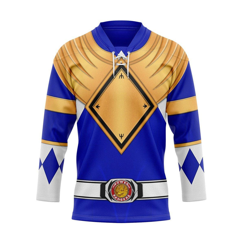 Blue Ranger Dragon Shield Hockey Jersey -  CustomsPig.com