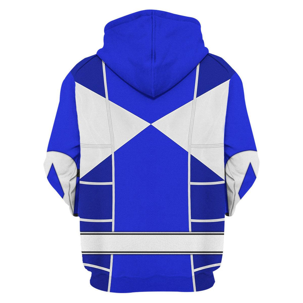 Blue Ranger Mighty Morphin Cosplay Hoodies Sweatshirt T-shirt Hawaiian - CustomsPig.com