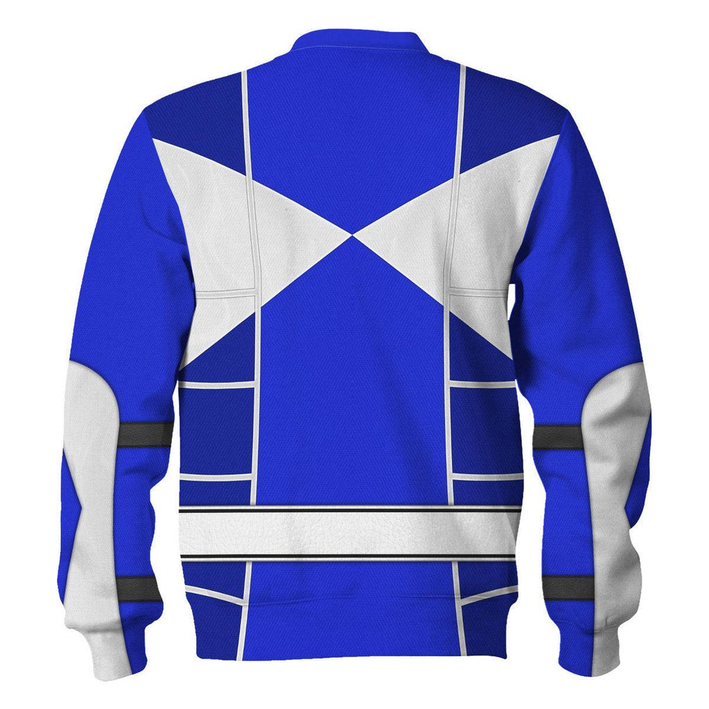 Blue Ranger Mighty Morphin Cosplay Hoodies Sweatshirt T-shirt Hawaiian - CustomsPig.com