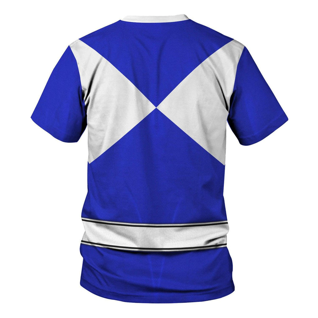 Blue Ranger Mighty Morphin Hoodies Sweatshirt T-shirt Hawaiian -  CustomsPig.com