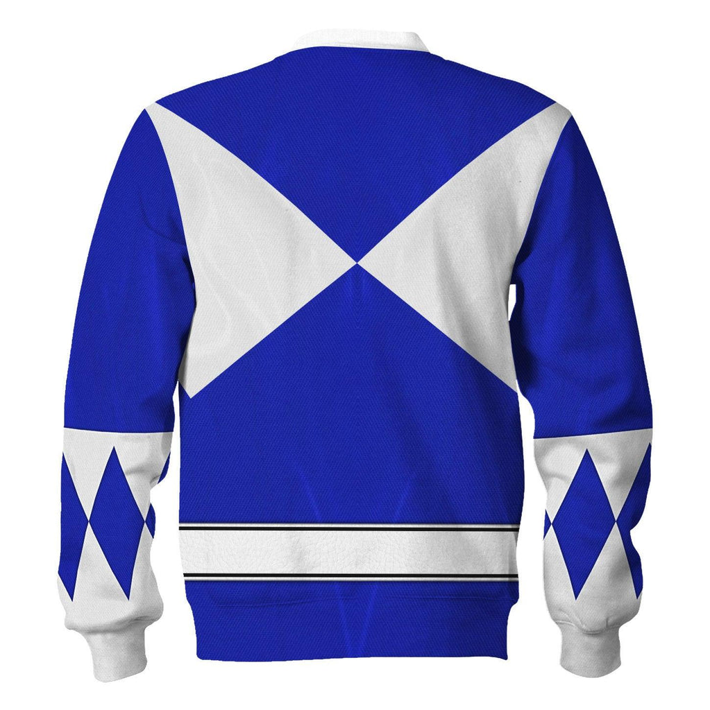 Blue Ranger Mighty Morphin Hoodies Sweatshirt T-shirt Hawaiian -  CustomsPig.com