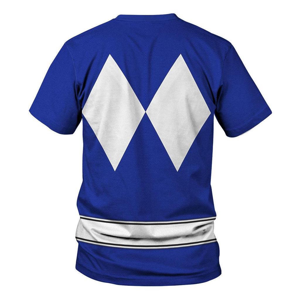 Blue Ranger Mighty Morphin The Movie (1995) Hoodies Sweatshirt T-shirt Hawaiian - CustomsPig.com