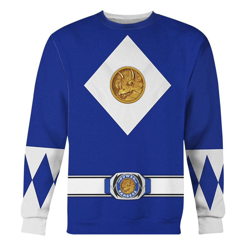 Blue Ranger Mighty Morphin The Movie (1995) Hoodies Sweatshirt T-shirt Hawaiian - CustomsPig.com