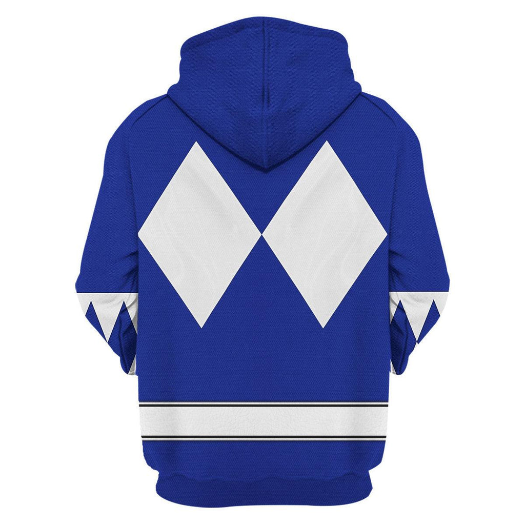 Blue Ranger Mighty Morphin The Movie (1995) Hoodies Sweatshirt T-shirt Hawaiian - CustomsPig.com