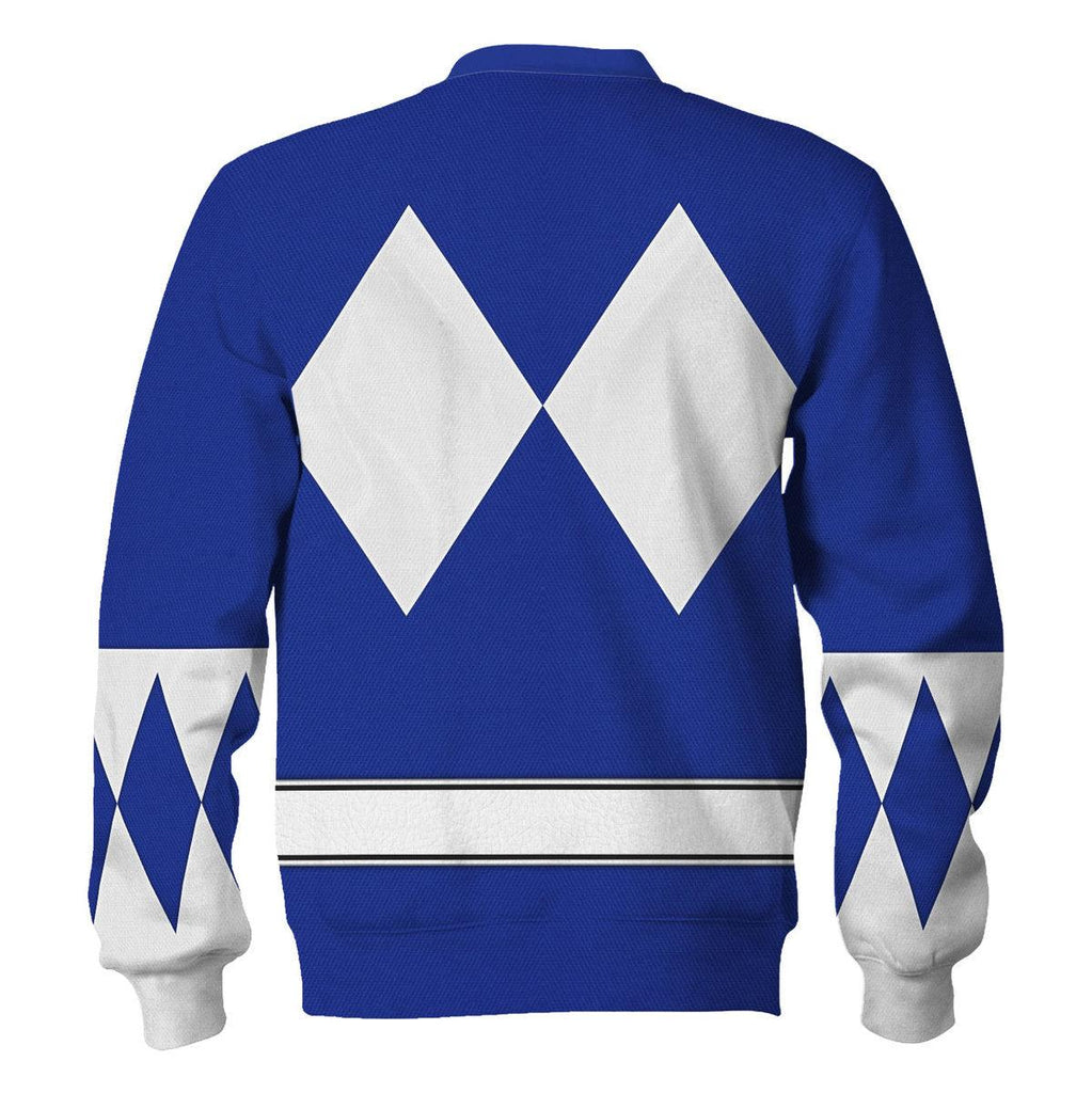 Blue Ranger Mighty Morphin The Movie (1995) Hoodies Sweatshirt T-shirt Hawaiian - CustomsPig.com