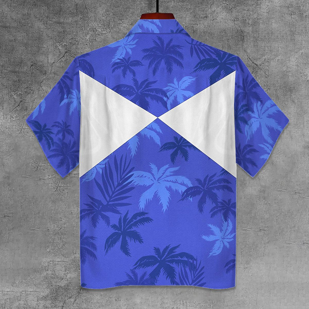 Blue Ranger x Tommy Vercetti Hawaiian Shirt & Beach Shorts - CustomsPig.com