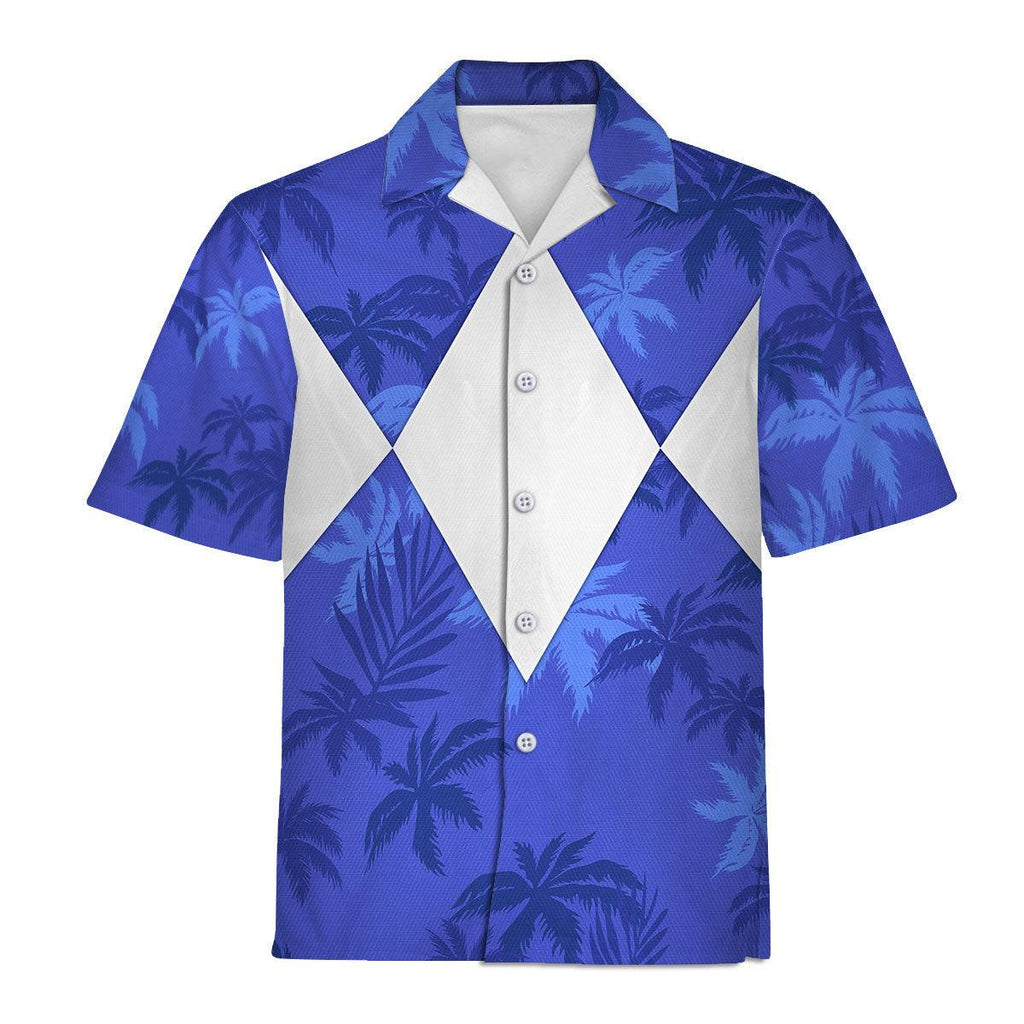 Blue Ranger x Tommy Vercetti Hawaiian Shirt & Beach Shorts - CustomsPig.com