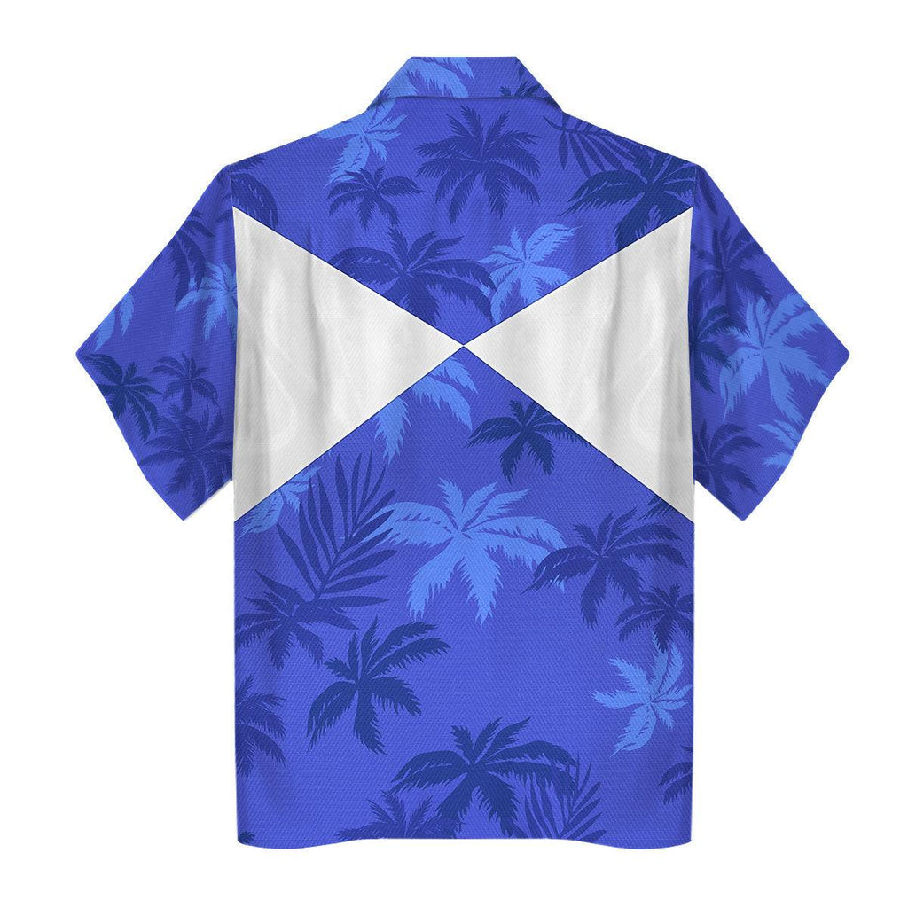 Blue Ranger x Tommy Vercetti Hawaiian Shirt & Beach Shorts - CustomsPig.com