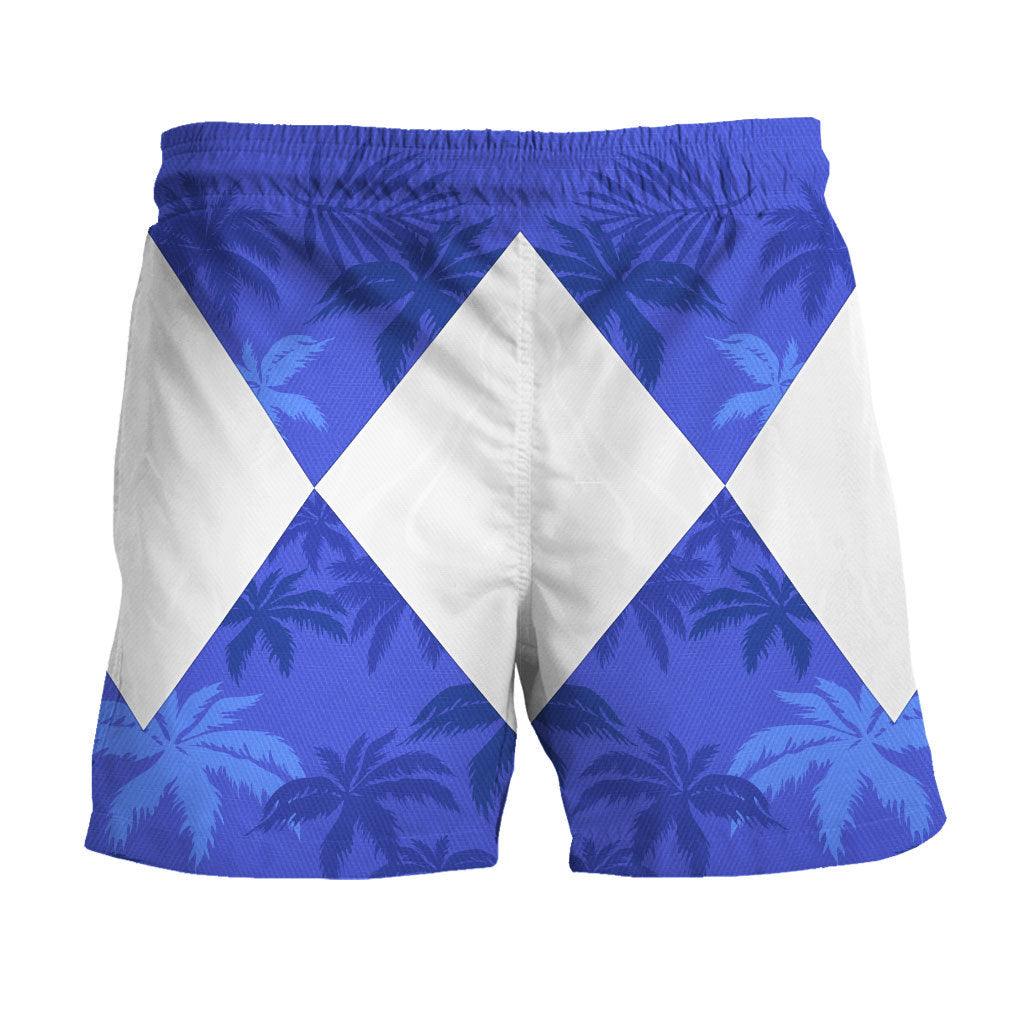 Blue Ranger x Tommy Vercetti Hawaiian Shirt & Beach Shorts - CustomsPig.com