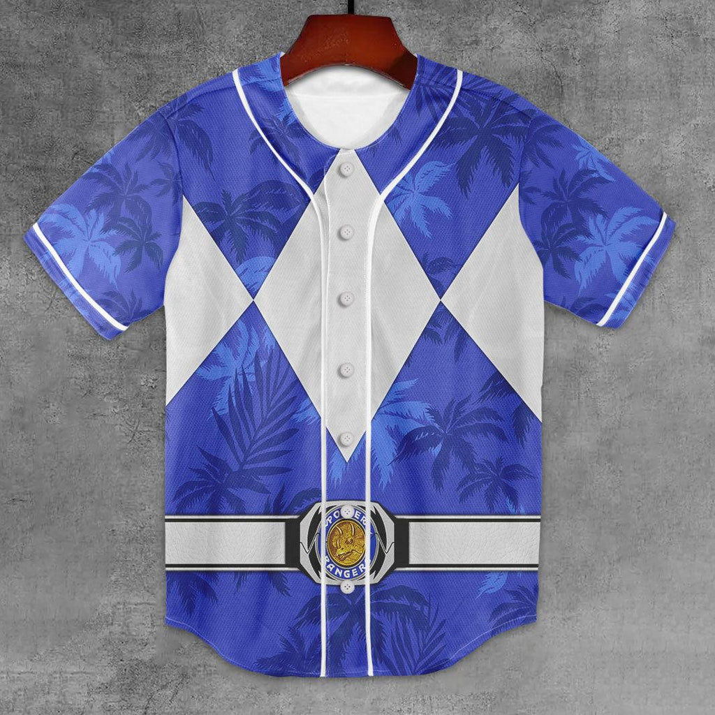 Blue Ranger x Tommy Vercetti MLB Jersey Shirt Beach Shorts - CustomsPig.com