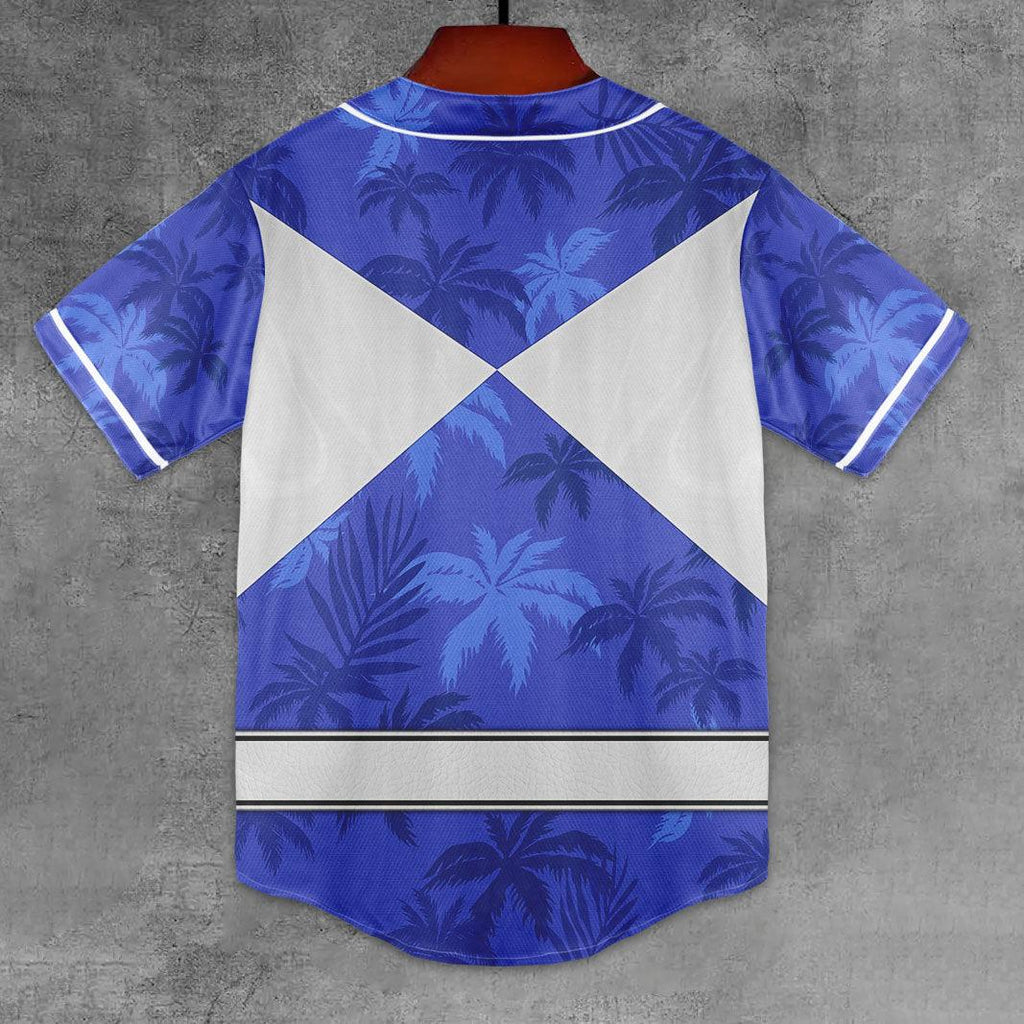 Blue Ranger x Tommy Vercetti MLB Jersey Shirt Beach Shorts - CustomsPig.com